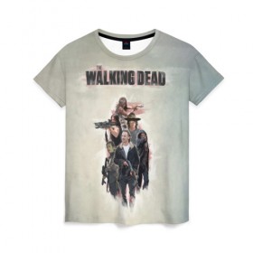 Женская футболка 3D с принтом Walking Dead в Кировске, 100% полиэфир ( синтетическое хлопкоподобное полотно) | прямой крой, круглый вырез горловины, длина до линии бедер | walking dead | zombie | зомби | ходячие мертвецы