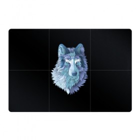 Магнитный плакат 3Х2 с принтом Седой волк в Кировске, Полимерный материал с магнитным слоем | 6 деталей размером 9*9 см | взгляд | волк | животные | лес | охота | природа | хищник