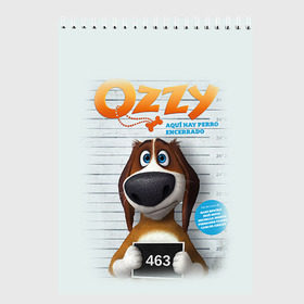Скетчбук с принтом Ozzy в Кировске, 100% бумага
 | 48 листов, плотность листов — 100 г/м2, плотность картонной обложки — 250 г/м2. Листы скреплены сверху удобной пружинной спиралью | dog | fast furry | бигль | большой собачий побег | мартин | мультфильм | оззи | побег | свободу разношерстным | собака