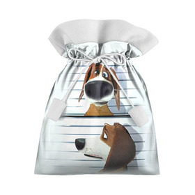 Подарочный 3D мешок с принтом Разыскивается пёс в Кировске, 100% полиэстер | Размер: 29*39 см | dog | fast furry | бигль | большой собачий побег | мартин | мультфильм | оззи | побег | свободу разношерстным | собака