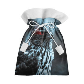 Подарочный 3D мешок с принтом Ночной орёл в Кировске, 100% полиэстер | Размер: 29*39 см | Тематика изображения на принте: глаз | крылья | орёл | пернатые | перья | природа | птица