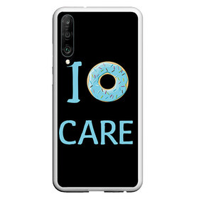 Чехол для Honor P30 с принтом Donut care в Кировске, Силикон | Область печати: задняя сторона чехла, без боковых панелей | simpsons