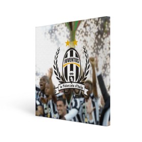 Холст квадратный с принтом Juventus5 в Кировске, 100% ПВХ |  | football | juve | juventus | seria a | бьянконери | серия а | футбол | чемпионат италии | юве | ювентус