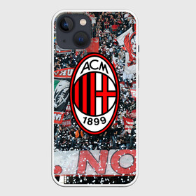 Чехол для iPhone 13 с принтом Milan1 в Кировске,  |  | football | milan | seria a | милан | россонери | серия а | футбол | чемпионат италии