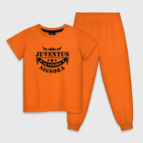Детская пижама хлопок с принтом juventus в Кировске, 100% хлопок |  брюки и футболка прямого кроя, без карманов, на брюках мягкая резинка на поясе и по низу штанин
 | juventus | ювентус