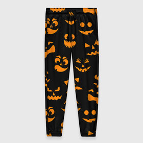 Женские брюки 3D с принтом Хэллуин 6 в Кировске, полиэстер 100% | прямой крой, два кармана без застежек по бокам, с мягкой трикотажной резинкой на поясе и по низу штанин. В поясе для дополнительного комфорта — широкие завязки | 31 октября | halloween | паутина | привидения | теги: хелоуин | хеллоуин | черепа