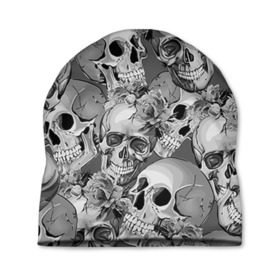 Шапка 3D с принтом Хэллуин 8 в Кировске, 100% полиэстер | универсальный размер, печать по всей поверхности изделия | 31 октября | halloween | паутина | привидения | теги: хелоуин | хеллоуин | черепа