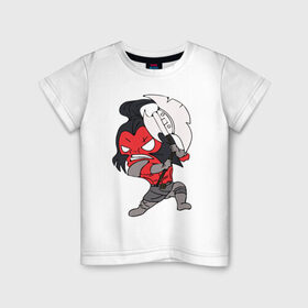 Детская футболка хлопок с принтом Фан Акс Минимализм в Кировске, 100% хлопок | круглый вырез горловины, полуприлегающий силуэт, длина до линии бедер | Тематика изображения на принте: 