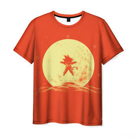 Мужская футболка 3D с принтом Moon в Кировске, 100% полиэфир | прямой крой, круглый вырез горловины, длина до линии бедер | anime | dragon ball | goku | аниме | гоку | драконий жемчуг | жемчуг дракона