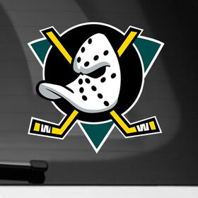 Наклейка на автомобиль с принтом NHL: Ducks в Кировске, ПВХ |  | Тематика изображения на принте: 