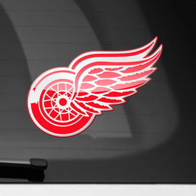 Наклейка на автомобиль с принтом NHL: Detroit RED WINGS в Кировске, ПВХ |  | nhl