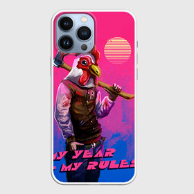 Чехол для iPhone 13 Pro Max с принтом My Year, my rules в Кировске,  |  | Тематика изображения на принте: hotline miami