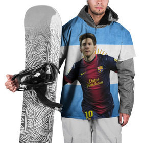 Накидка на куртку 3D с принтом Messi from Argentina в Кировске, 100% полиэстер |  | Тематика изображения на принте: аргентина | барселона | месси | футбол