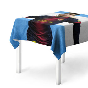 Скатерть 3D с принтом Messi from Argentina в Кировске, 100% полиэстер (ткань не мнется и не растягивается) | Размер: 150*150 см | аргентина | барселона | месси | футбол