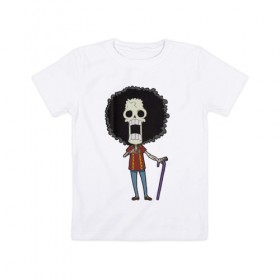 Детская футболка хлопок с принтом Брук в Кировске, 100% хлопок | круглый вырез горловины, полуприлегающий силуэт, длина до линии бедер | one piece | брук