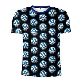Мужская футболка 3D спортивная с принтом Volkswagen в Кировске, 100% полиэстер с улучшенными характеристиками | приталенный силуэт, круглая горловина, широкие плечи, сужается к линии бедра | фольксваген