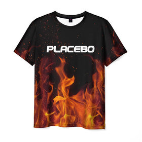 Мужская футболка 3D с принтом Placebo в Кировске, 100% полиэфир | прямой крой, круглый вырез горловины, длина до линии бедер | Тематика изображения на принте: 