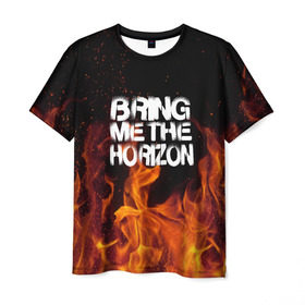 Мужская футболка 3D с принтом Bring Me The Horizon в Кировске, 100% полиэфир | прямой крой, круглый вырез горловины, длина до линии бедер | rok | sempiternal | музыка | рок