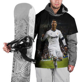 Накидка на куртку 3D с принтом Роналдо в Кировске, 100% полиэстер |  | real madrid | ronaldo | реал мадрид | роналдо | футбол | футболист