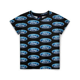 Детская футболка 3D с принтом Ford в Кировске, 100% гипоаллергенный полиэфир | прямой крой, круглый вырез горловины, длина до линии бедер, чуть спущенное плечо, ткань немного тянется | 