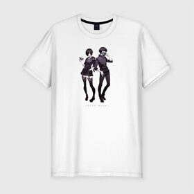 Мужская футболка премиум с принтом Tokyo ghoul в Кировске, 92% хлопок, 8% лайкра | приталенный силуэт, круглый вырез ворота, длина до линии бедра, короткий рукав | 