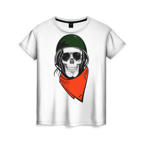 Женская футболка 3D с принтом Минимализм в Кировске, 100% полиэфир ( синтетическое хлопкоподобное полотно) | прямой крой, круглый вырез горловины, длина до линии бедер | минимализм | черепа