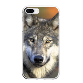 Чехол для iPhone 7Plus/8 Plus матовый с принтом Волк в Кировске, Силикон | Область печати: задняя сторона чехла, без боковых панелей | волк | волки | волчата | волчонок | хищник