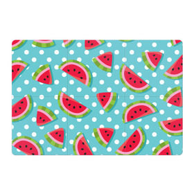 Магнитный плакат 3Х2 с принтом Арбузный рай в Кировске, Полимерный материал с магнитным слоем | 6 деталей размером 9*9 см | berry | eat | fruit | pattern | sweet | watermelon | арбуз | еда | сладость | узор | фрукт | ягода