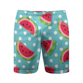 Мужские шорты 3D спортивные с принтом Арбузный рай в Кировске,  |  | berry | eat | fruit | pattern | sweet | watermelon | арбуз | еда | сладость | узор | фрукт | ягода