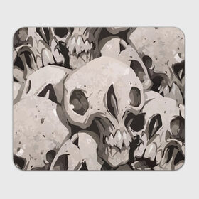 Коврик прямоугольный с принтом Skull kamo в Кировске, натуральный каучук | размер 230 х 185 мм; запечатка лицевой стороны | helloween | skull | tumblr | хелоуин | череп