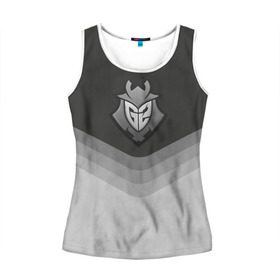 Женская майка 3D с принтом G2 Esports Uniform в Кировске, 100% полиэстер | круглая горловина, прямой силуэт, длина до линии бедра | Тематика изображения на принте: counter strike | cs go | g2 esports | swat | terrorist | г2 еспорт | контр страйк | кс го | спецназ