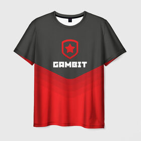 Мужская футболка 3D с принтом Gambit Gaming Uniform в Кировске, 100% полиэфир | прямой крой, круглый вырез горловины, длина до линии бедер | counter strike | cs go | gambit | swat | terrorist | гамбит | контр страйк | кс го | спецназ