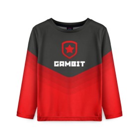 Детский лонгслив 3D с принтом Gambit Gaming Uniform в Кировске, 100% полиэстер | длинные рукава, круглый вырез горловины, полуприлегающий силуэт
 | counter strike | cs go | gambit | swat | terrorist | гамбит | контр страйк | кс го | спецназ