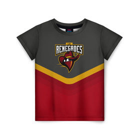 Детская футболка 3D с принтом Renegades Uniform в Кировске, 100% гипоаллергенный полиэфир | прямой крой, круглый вырез горловины, длина до линии бедер, чуть спущенное плечо, ткань немного тянется | Тематика изображения на принте: counter strike | cs go | renegades | swat | terrorist | контр страйк | кс го | спецназ