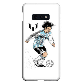 Чехол для Samsung S10E с принтом Messi в Кировске, Силикон | Область печати: задняя сторона чехла, без боковых панелей | barselona | messi | аргентина | барселона | испания | месси | мяч | футбол