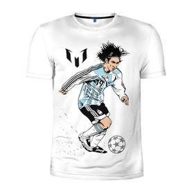 Мужская футболка 3D спортивная с принтом Messi в Кировске, 100% полиэстер с улучшенными характеристиками | приталенный силуэт, круглая горловина, широкие плечи, сужается к линии бедра | barselona | messi | аргентина | барселона | испания | месси | мяч | футбол