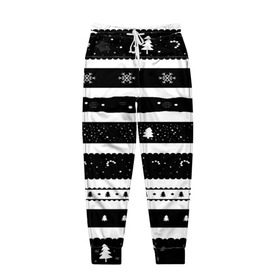 Мужские брюки 3D с принтом Рождество в Кировске, 100% полиэстер | манжеты по низу, эластичный пояс регулируется шнурком, по бокам два кармана без застежек, внутренняя часть кармана из мелкой сетки | вязаный | рождество | свитер | текстура