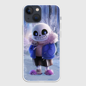 Чехол для iPhone 13 mini с принтом Winter forest  Sans в Кировске,  |  | sans | андертейл | подземелье | санс