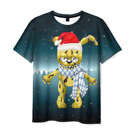 Мужская футболка 3D с принтом Five Nights At Freddy`s в Кировске, 100% полиэфир | прямой крой, круглый вырез горловины, длина до линии бедер | fnaf | freddy | бонни | медведь | мишка | фнаф | фокси | фредди
