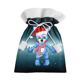 Подарочный 3D мешок с принтом Five Nights At Freddy`s в Кировске, 100% полиэстер | Размер: 29*39 см | Тематика изображения на принте: fnaf | freddy | бонни | медведь | мишка | фнаф | фокси | фредди