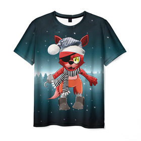 Мужская футболка 3D с принтом Five Nights At Freddy`s в Кировске, 100% полиэфир | прямой крой, круглый вырез горловины, длина до линии бедер | Тематика изображения на принте: fnaf | freddy | бонни | медведь | мишка | фнаф | фокси | фредди