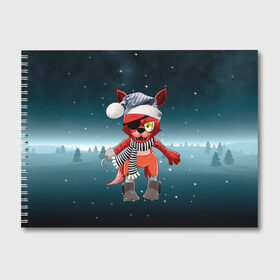 Альбом для рисования с принтом Five Nights At Freddys в Кировске, 100% бумага
 | матовая бумага, плотность 200 мг. | fnaf | freddy | бонни | медведь | мишка | фнаф | фокси | фредди
