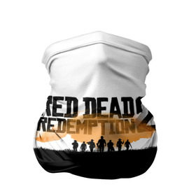Бандана-труба 3D с принтом Red Dead Redemption 2 в Кировске, 100% полиэстер, ткань с особыми свойствами — Activecool | плотность 150‒180 г/м2; хорошо тянется, но сохраняет форму | rdr | rdr2 | red dead redemption 2 | rockstar | дикий запад | ковбои