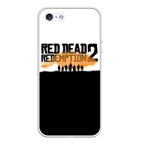 Чехол для iPhone 5/5S матовый с принтом Red Dead Redemption 2 в Кировске, Силикон | Область печати: задняя сторона чехла, без боковых панелей | rdr | rdr2 | red dead redemption 2 | rockstar | дикий запад | ковбои