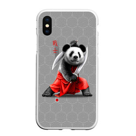 Чехол для iPhone XS Max матовый с принтом Master Panda в Кировске, Силикон | Область печати: задняя сторона чехла, без боковых панелей | ninja | panda | ниндзя | панда