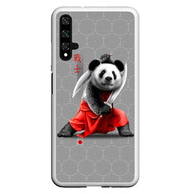 Чехол для Honor 20 с принтом Master Panda в Кировске, Силикон | Область печати: задняя сторона чехла, без боковых панелей | ninja | panda | ниндзя | панда