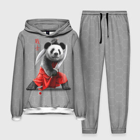 Мужской костюм 3D (с толстовкой) с принтом Master Panda в Кировске,  |  | Тематика изображения на принте: ninja | panda | ниндзя | панда