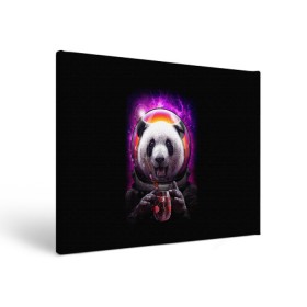 Холст прямоугольный с принтом Panda Cosmonaut в Кировске, 100% ПВХ |  | bear | galaxy | panda | space | star | астронавт | галактика | звезда | космонавт | космос | медведь | панда