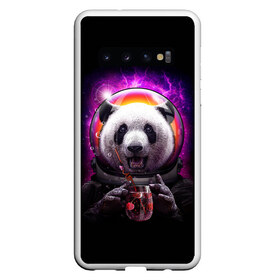 Чехол для Samsung Galaxy S10 с принтом Panda Cosmonaut в Кировске, Силикон | Область печати: задняя сторона чехла, без боковых панелей | bear | galaxy | panda | space | star | астронавт | галактика | звезда | космонавт | космос | медведь | панда