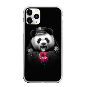 Чехол для iPhone 11 Pro Max матовый с принтом Donut Panda в Кировске, Силикон |  | bear | donut | panda | police | коп | медведь | панда | пончик